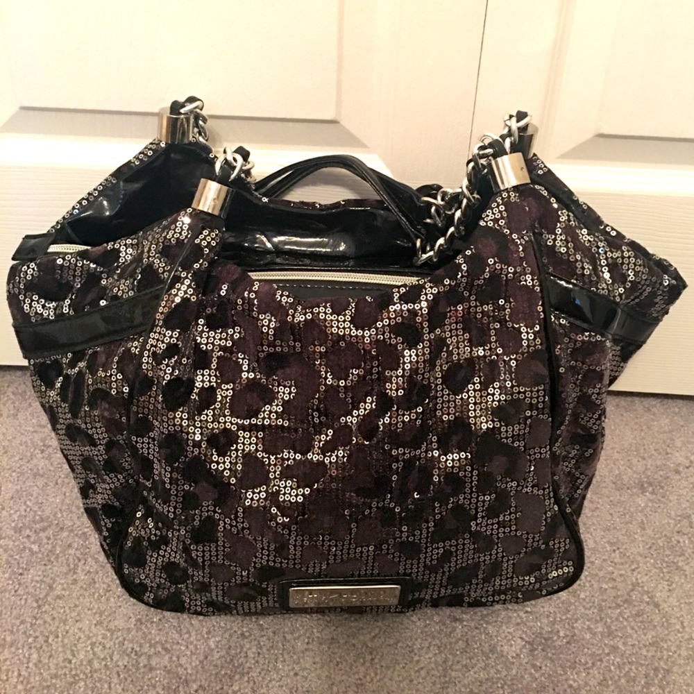 Betsey Johnson Leopard Sequin Purse